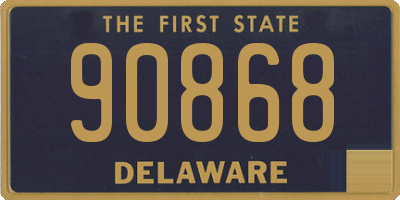 DE license plate 90868