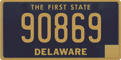 DE license plate 90869