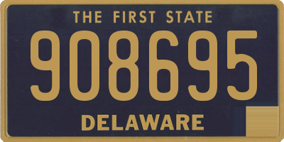 DE license plate 908695