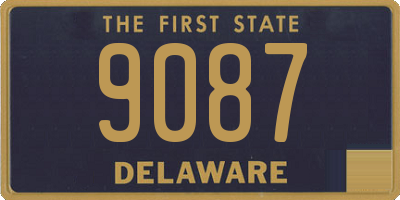 DE license plate 9087