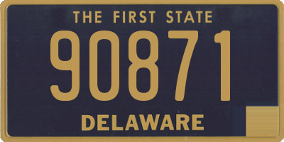DE license plate 90871