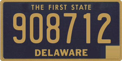 DE license plate 908712