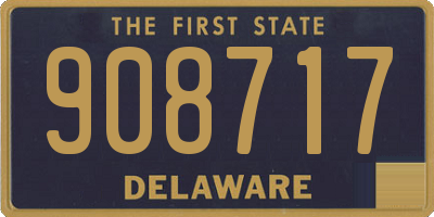 DE license plate 908717