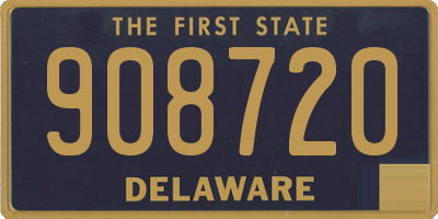 DE license plate 908720