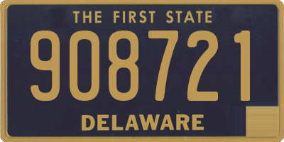 DE license plate 908721