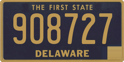 DE license plate 908727