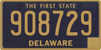 DE license plate 908729