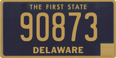 DE license plate 90873