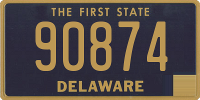 DE license plate 90874