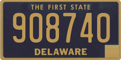DE license plate 908740