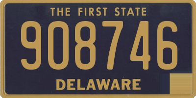 DE license plate 908746