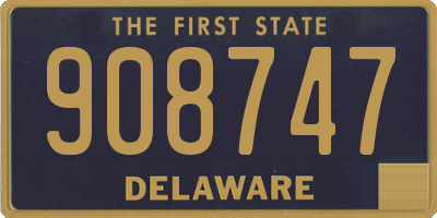 DE license plate 908747