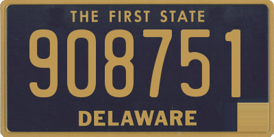 DE license plate 908751