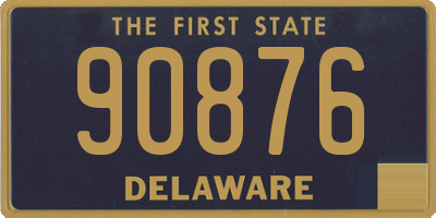 DE license plate 90876