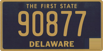 DE license plate 90877