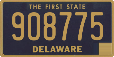 DE license plate 908775