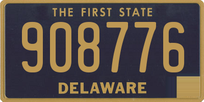 DE license plate 908776