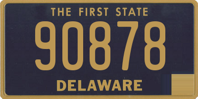 DE license plate 90878
