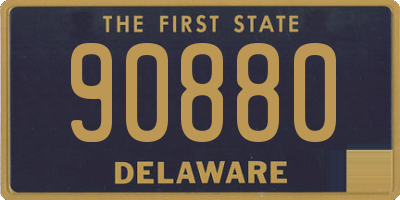 DE license plate 90880