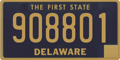 DE license plate 908801