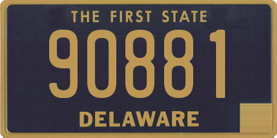 DE license plate 90881