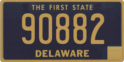 DE license plate 90882