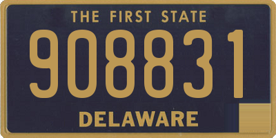 DE license plate 908831