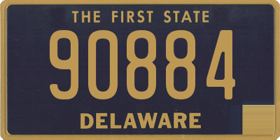 DE license plate 90884