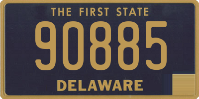 DE license plate 90885