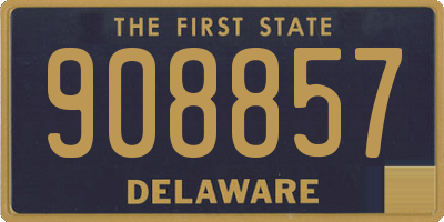 DE license plate 908857