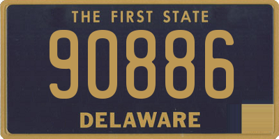 DE license plate 90886