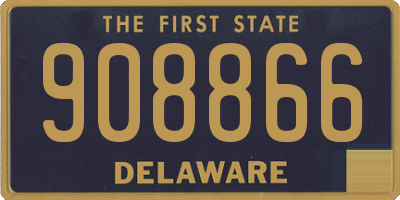 DE license plate 908866