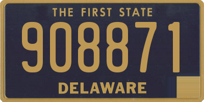 DE license plate 908871