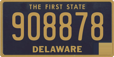 DE license plate 908878