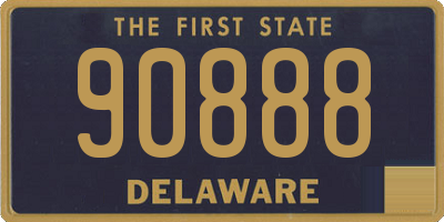 DE license plate 90888