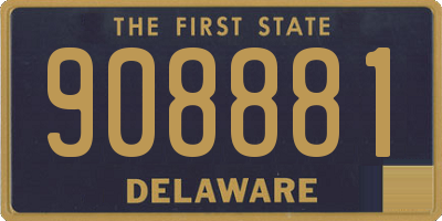 DE license plate 908881