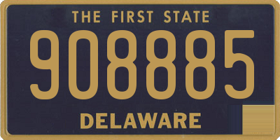 DE license plate 908885