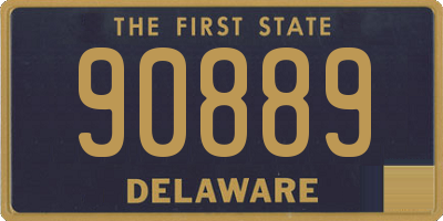 DE license plate 90889