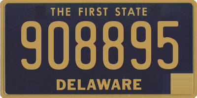 DE license plate 908895
