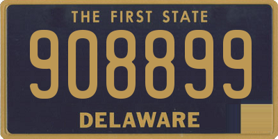 DE license plate 908899