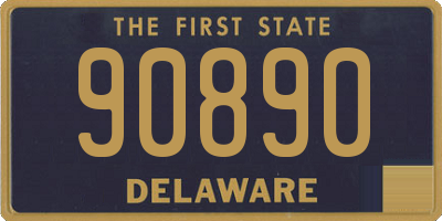 DE license plate 90890