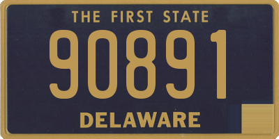 DE license plate 90891