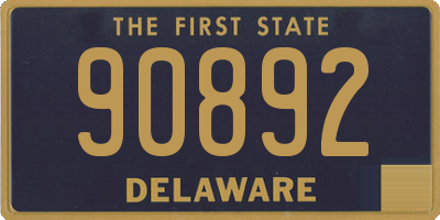 DE license plate 90892