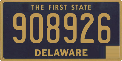 DE license plate 908926