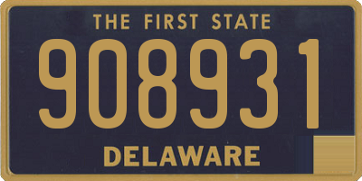 DE license plate 908931