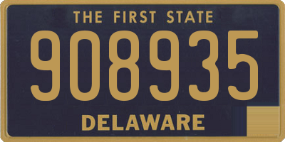 DE license plate 908935