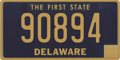 DE license plate 90894