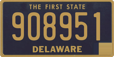 DE license plate 908951
