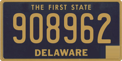 DE license plate 908962