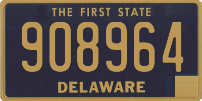 DE license plate 908964